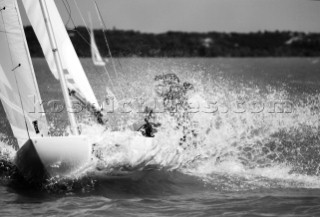 Yachts sailing and the one design Dragon European Championships 2010, Hungary.