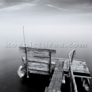 Wooden jetty quay