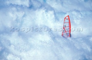 Windsurfer in break.