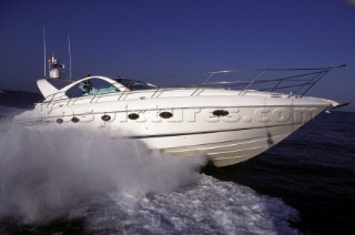 Fairline Targa 48 powerboat cruising in Mediterranean