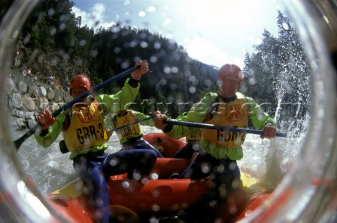 White Water Rafting on a river of rapids