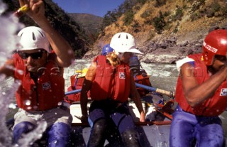 White Water Rafting on a river of rapids