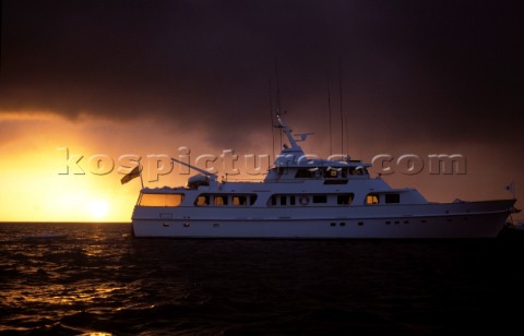 Achilles at Dusk Superyacht