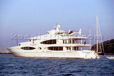 85 million dollar  Super yacht Lady Christine