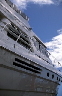 Starboard of powerboat