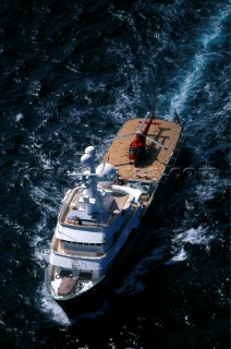 Heli on Superyacht Aerial - NZ