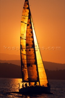 Maxi Yacht Rolex Cup 1995. Porto Cervo, Sardinia.