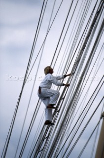 The Atlantic Challenge Cup 1997 presented by Rolex. Organised jointly by the New York Yacht Club and the Royal Yacht Squadron this superyacht race started from Ambrose Light (New York) and finished off The Lizard, Cornwall, UK.