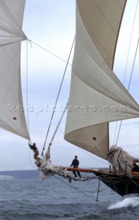 The Atlantic Challenge Cup 1997 presented by Rolex. Organised jointly by the New York Yacht Club and the Royal Yacht Squadron this superyacht race started from Ambrose Light (New York) and finished off The Lizard, Cornwall, UK.