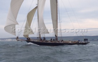 The Atlantic Challenge Cup 1997 presented by Rolex. Organised jointly by the New York Yacht Club and the Royal Yacht Squadron this superyacht race started from Ambrose Light (New York) and finished off The Lizard, Cornwall, UK.