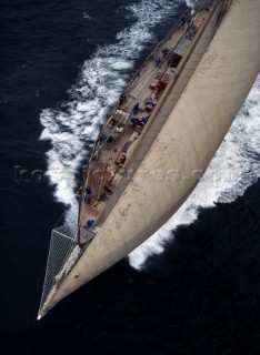 The Atlantic Challenge Cup 1997 presented by Rolex. Organised jointly by the New York Yacht Club and the Royal Yacht Squadron this superyacht race started from Ambrose Light (New York) and finished off The Lizard, Cornwall, UK.