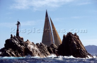 Maxi Yacht Rolex Cup 1995. Porto Cervo, Sardinia.