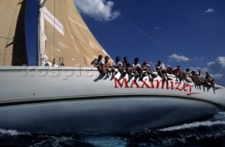 Maxi Yacht Rolex Cup 1995. Porto Cervo, Sardinia.