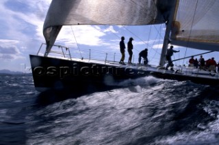 Maxi Yacht Rolex Cup 1995. Porto Cervo, Sardinia.