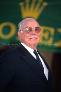 King Constantine of Greece (with Rolex crown)Maxi Yacht Rolex Cup 1995. Porto Cervo, Sardinia.