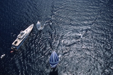 La Giraglia Rolex Cup 1998 Offshore race from St Tropez France around La Giraglia Rock Corsica and f