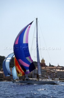 La Giraglia Rolex Cup 1998. Offshore race from St Tropez, France, around La Giraglia Rock, Corsica, and finish at the Yacht Club Italiano in Genoa, Italy.