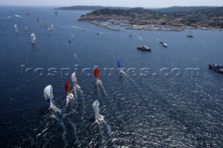 La Giraglia Rolex Cup 1998. Offshore race from St Tropez, France, around La Giraglia Rock, Corsica, and finish at the Yacht Club Italiano in Genoa, Italy.