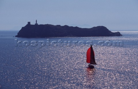 La Giraglia Rolex Cup 1999 Offshore race from St Tropez France around La Giraglia Rock Corsica and f