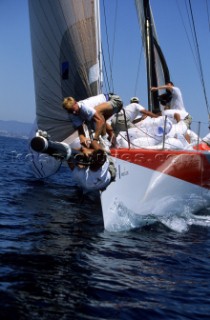 La Giraglia Rolex Cup 1999. Offshore race from St Tropez, France, around La Giraglia Rock, Corsica, and finish at the Yacht Club Italiano in Genoa, Italy.