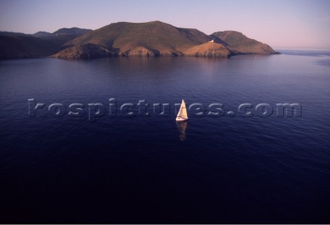 La Giraglia Rolex Cup 1999 Offshore race from St Tropez France around La Giraglia Rock Corsica and f