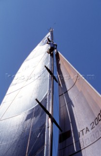 La Giraglia Rolex Cup 2001. Offshore race from St Tropez, France, around La Giraglia Rock, Corsica, and finish at the Yacht Club Italiano in Genoa, Italy.