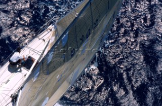 La Giraglia Rolex Cup 2001. Offshore race from St Tropez, France, around La Giraglia Rock, Corsica, and finish at the Yacht Club Italiano in Genoa, Italy.