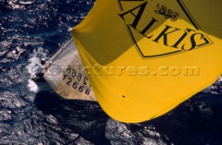 La Giraglia Rolex Cup 2001. Offshore race from St Tropez, France, around La Giraglia Rock, Corsica, and finish at the Yacht Club Italiano in Genoa, Italy.