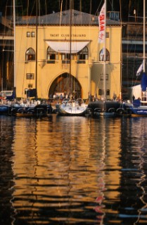 La Giraglia Rolex Cup 2001. Offshore race from St Tropez, France, around La Giraglia Rock, Corsica, and finish at the Yacht Club Italiano in Genoa, Italy.