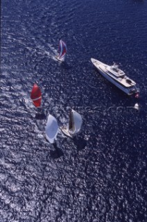 La Giraglia Rolex Cup 2001. Offshore race from St Tropez, France, around La Giraglia Rock, Corsica, and finish at the Yacht Club Italiano in Genoa, Italy.