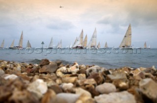 Rolex Commodores Cup 1996. The Solent, Cowes, Isle of Wight, UK. Three boat teams from around the world compete for the coveted RORC trophy. The event is hosted by the Royal Yacht Squadron.