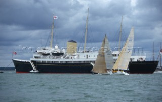 Rolex Commodores Cup 1996. The Solent, Cowes, Isle of Wight, UK. Three boat teams from around the world compete for the coveted RORC trophy. The event is hosted by the Royal Yacht Squadron.