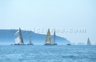 Rolex Commodores Cup 1996. The Solent, Cowes, Isle of Wight, UK. Three boat teams from around the world compete for the coveted RORC trophy. The event is hosted by the Royal Yacht Squadron.