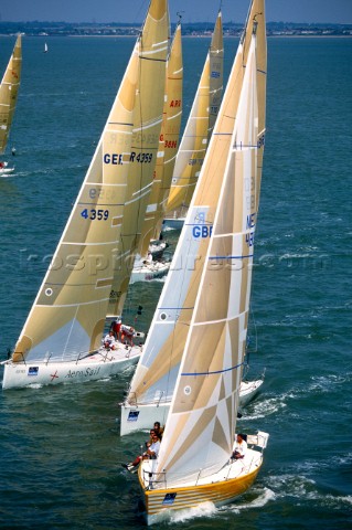 Rolex Commodores Cup 1996 The Solent Cowes Isle of Wight UK Three boat teams from around the world c