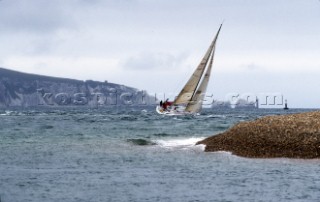 Rolex Commodores Cup 1998. The Solent, Cowes, Isle of Wight, UK. Three boat teams from around the world compete for the coveted RORC trophy. The event is hosted by the Royal Yacht Squadron.