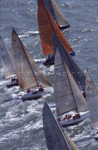 Rolex Commodores Cup 2000 The Solent Cowes Isle of Wight UK Three boat teams from around the world c