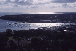 Rolex Commodores Cup 2000. The Solent, Cowes, Isle of Wight, UK. Three boat teams from around the world compete for the coveted RORC trophy. The event is hosted by the Royal Yacht Squadron.