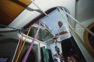 Rolex Commodores Cup 2000. The Solent, Cowes, Isle of Wight, UK. Three boat teams from around the world compete for the coveted RORC trophy. The event is hosted by the Royal Yacht Squadron.