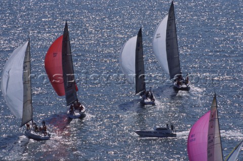 Rolex Commodores Cup 2000 The Solent Cowes Isle of Wight UK Three boat teams from around the world c