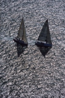 Rolex Commodores Cup 2000. The Solent, Cowes, Isle of Wight, UK. Three boat teams from around the world compete for the coveted RORC trophy. The event is hosted by the Royal Yacht Squadron.