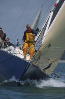 Rolex Commodores Cup 2002. The Solent, Cowes, Isle of Wight, UK. Three boat teams from around the world compete for the coveted RORC trophy. The event is hosted by the Royal Yacht Squadron.