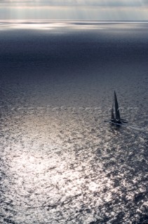 Rolex Fastnet Race 2001. The Solent, Cowes, Isle of Wight, UK. Organised by the RORC, the race starts in Cowes, rounds the famous Fastnet Lighthouse in Ireland, with a finish in Plymouth, UK.