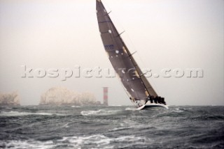 Rolex Fastnet Race 2001. The Solent, Cowes, Isle of Wight, UK. Organised by the RORC, the race starts in Cowes, rounds the famous Fastnet Lighthouse in Ireland, with a finish in Plymouth, UK.