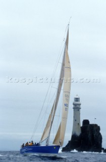 Rolex Fastnet Race 2001. The Solent, Cowes, Isle of Wight, UK. Organised by the RORC, the race starts in Cowes, rounds the famous Fastnet Lighthouse in Ireland, with a finish in Plymouth, UK.