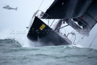 Rolex Fastnet Race 2001. The Solent, Cowes, Isle of Wight, UK. Organised by the RORC, the race starts in Cowes, rounds the famous Fastnet Lighthouse in Ireland, with a finish in Plymouth, UK.