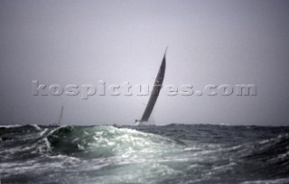 Rolex Fastnet Race 2001. The Solent, Cowes, Isle of Wight, UK. Organised by the RORC, the race starts in Cowes, rounds the famous Fastnet Lighthouse in Ireland, with a finish in Plymouth, UK.