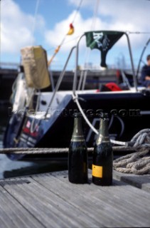 Rolex Fastnet Race 2001. The Solent, Cowes, Isle of Wight, UK. Organised by the RORC, the race starts in Cowes, rounds the famous Fastnet Lighthouse in Ireland, with a finish in Plymouth, UK.