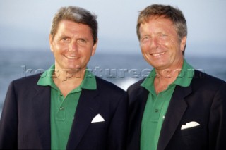 Gian Riccardo Marini, President of Rolex Italy. Philippe Masset - President of Rolex France. La Giraglia Rolex Cup 1998. Offshore race from St Tropez, France, around La Giraglia Rock, Corsica, and finish at the Yacht Club Italiano in Genoa, Italy.