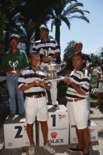 La Giraglia Rolex Cup 1998. Offshore race from St Tropez, France, around La Giraglia Rock, Corsica, and finish at the Yacht Club Italiano in Genoa, Italy.