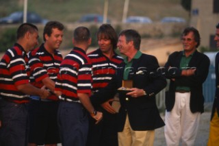 La Giraglia Rolex Cup 1998. Offshore race from St Tropez, France, around La Giraglia Rock, Corsica, and finish at the Yacht Club Italiano in Genoa, Italy.